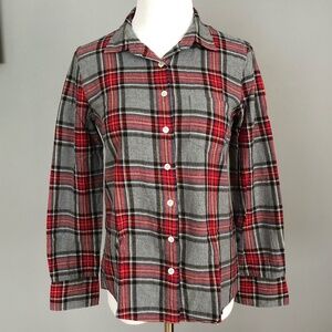 J.Crew plaid shirt, size: 0